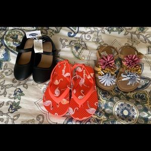 Old Navy Toddler Girl Size 7 Shoe Bundle NWT